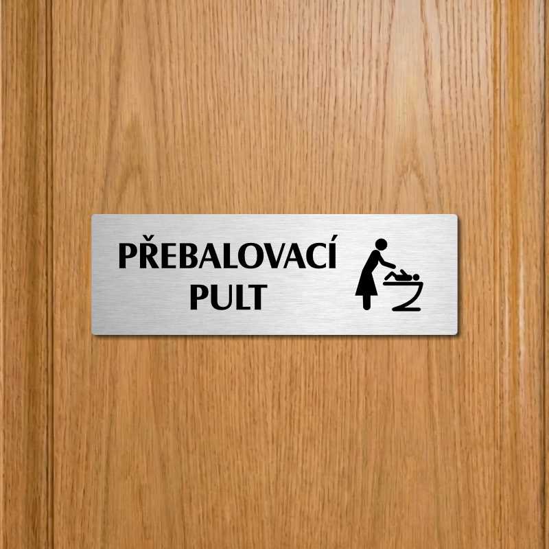 Přebalovací pult, 200x66mm, zlatá popiska 